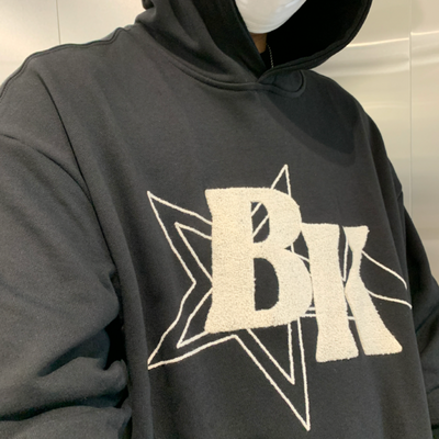 F3F Select BK Star Towel Embroidered Letters Hoodie