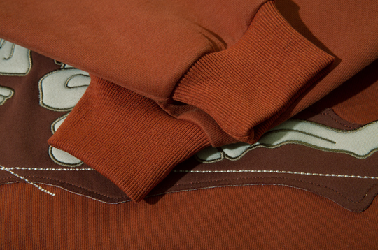 F3F Select Cartoon Skull Patch Embroidery Hoodie