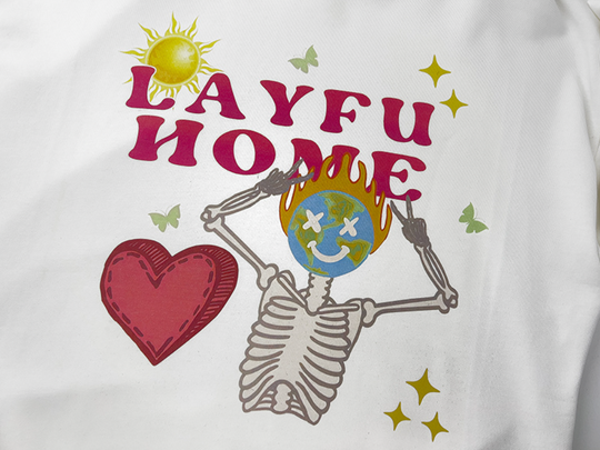 F3F Select Bone Earth Cartoon Graffiti Hoodie