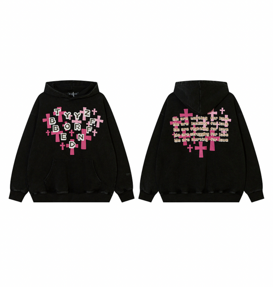 F3F Select Love Cross Washed Hoodie
