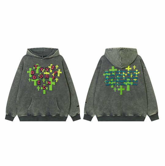 F3F Select Love Cross Washed Hoodie