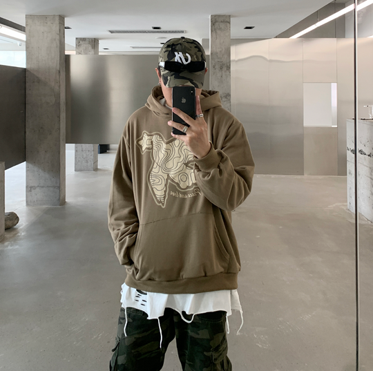 F3F Select Bird Foam Print Hoodie