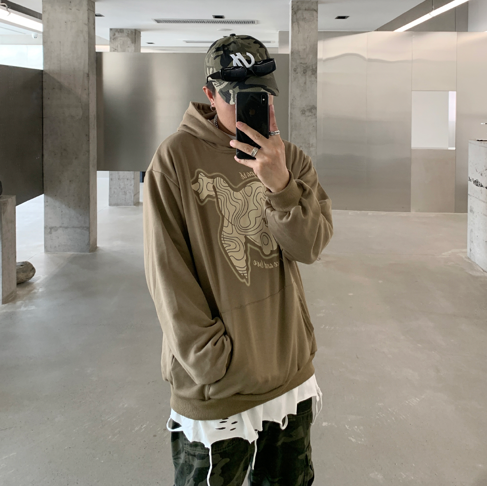 F3F Select Bird Foam Print Hoodie