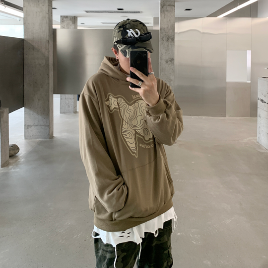 F3F Select Bird Foam Print Hoodie