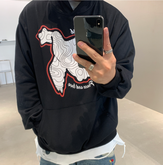 F3F Select Bird Foam Print Hoodie