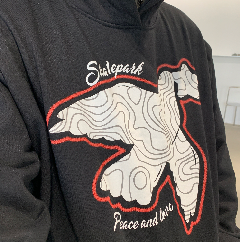 F3F Select Bird Foam Print Hoodie