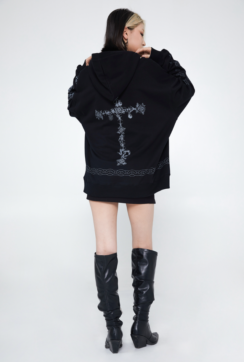 F3F Select Graffiti Print Hoodie