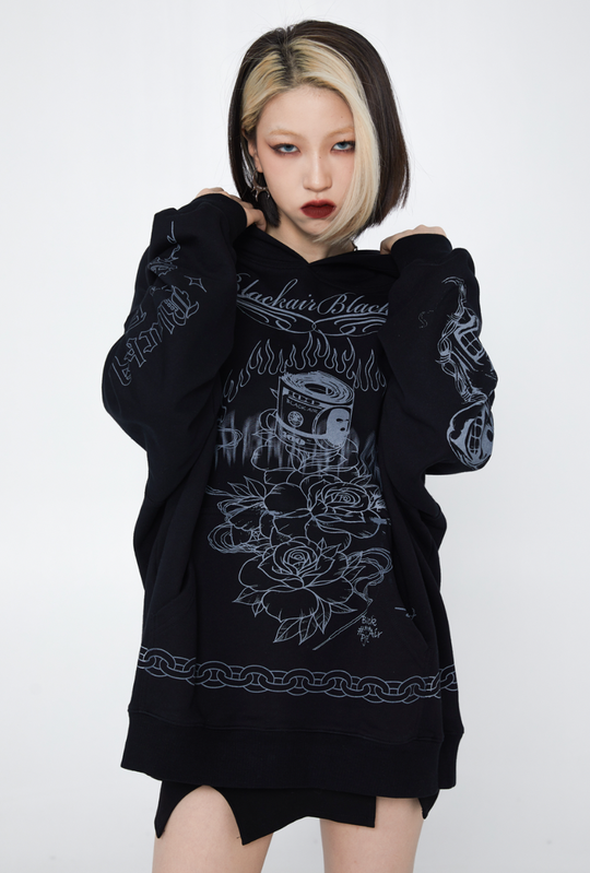 F3F Select Graffiti Print Hoodie