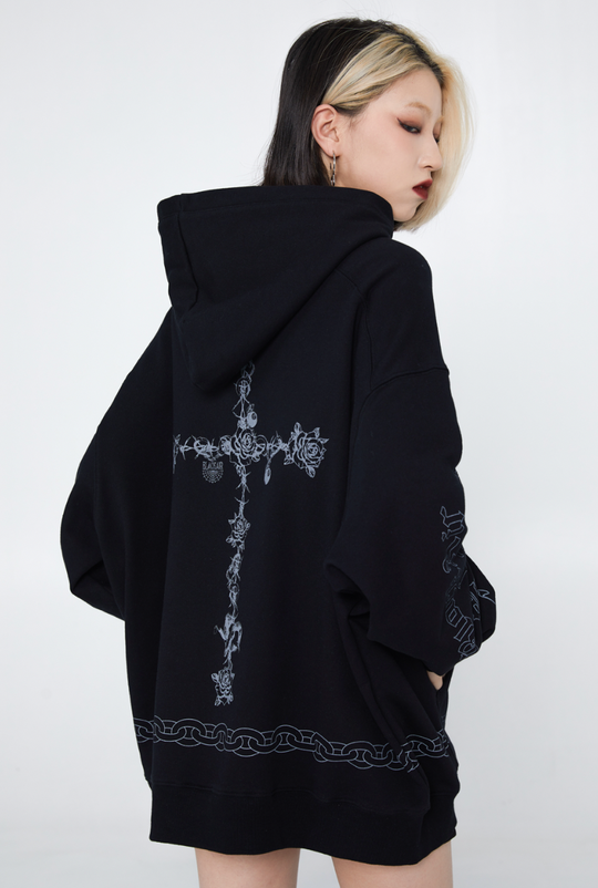 F3F Select Graffiti Print Hoodie