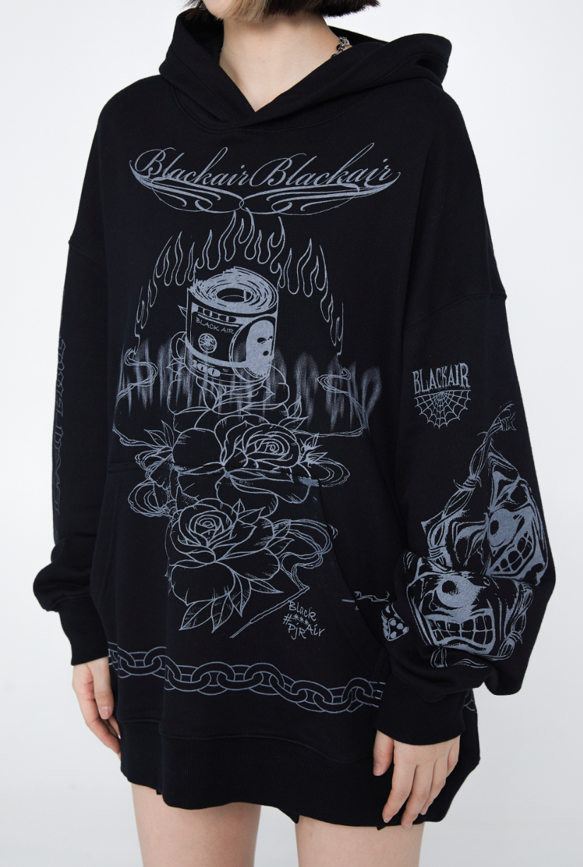 F3F Select Graffiti Print Hoodie