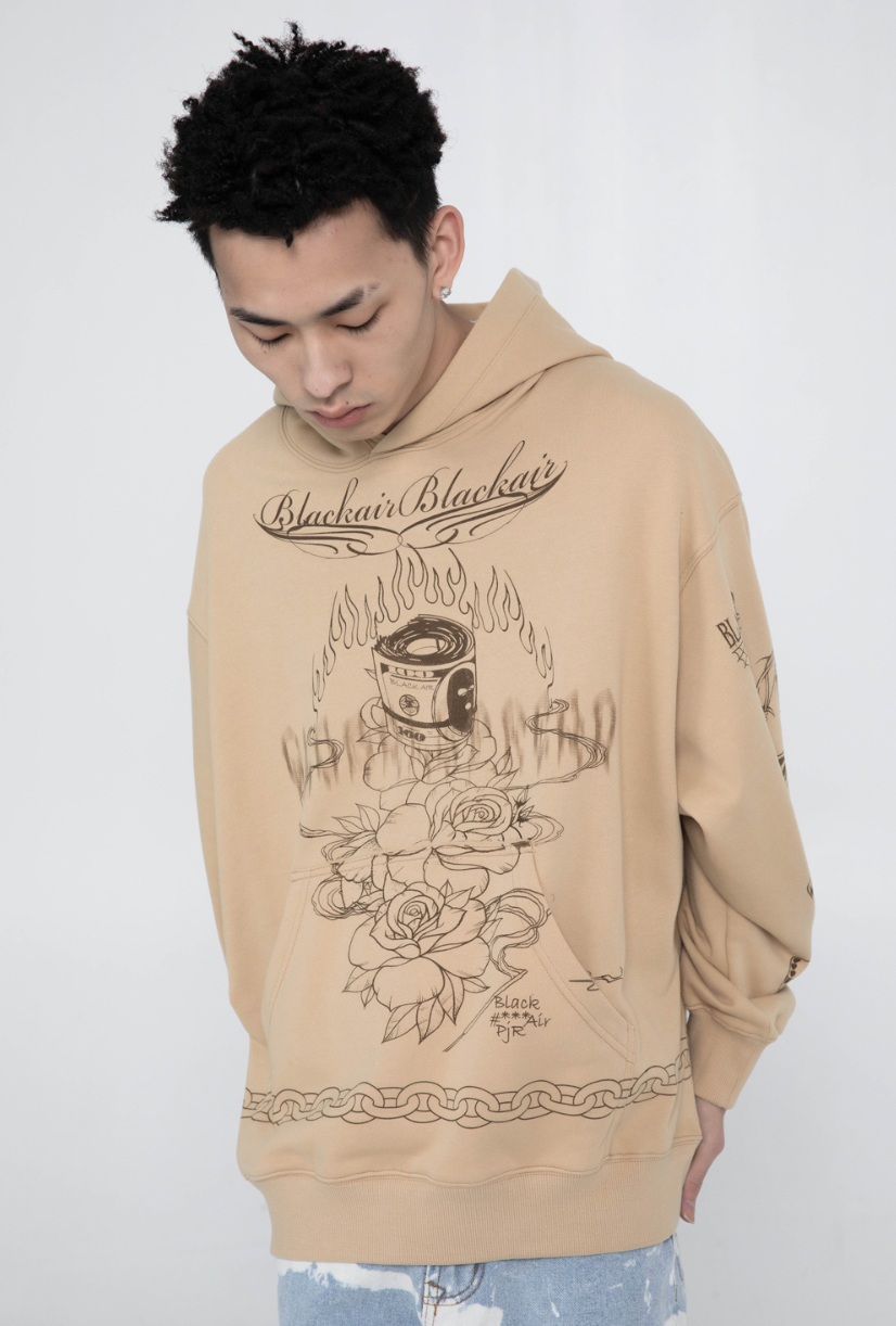 F3F Select Graffiti Print Hoodie