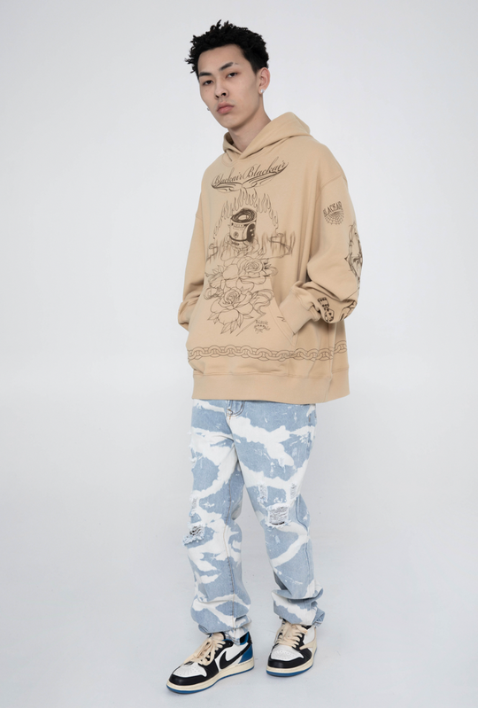 F3F Select Graffiti Print Hoodie