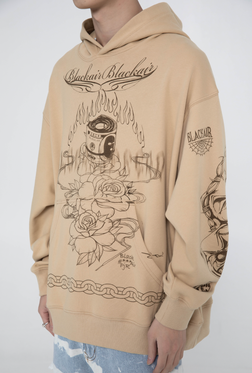 F3F Select Graffiti Print Hoodie