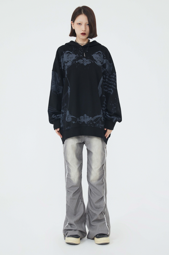 F3F Select Jesus Graffiti Print Hoodie