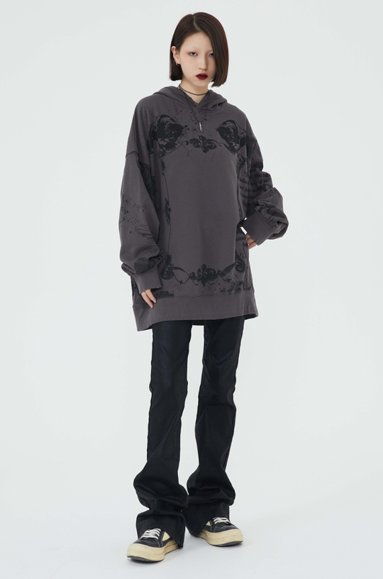 F3F Select Jesus Graffiti Print Hoodie