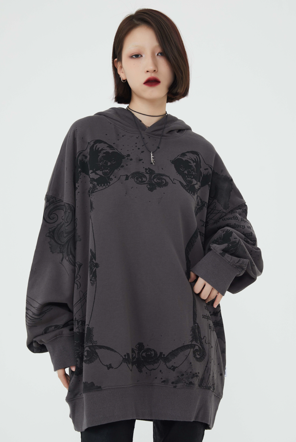 F3F Select Jesus Graffiti Print Hoodie