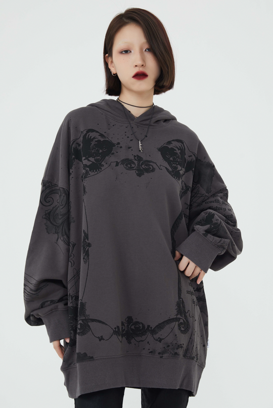 F3F Select Jesus Graffiti Print Hoodie