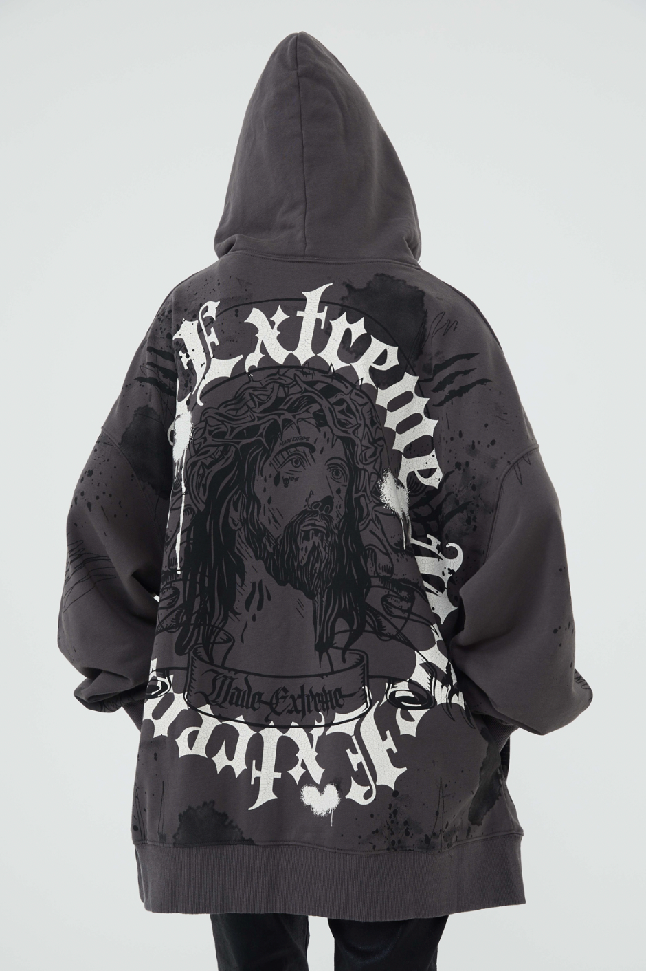 F3F Select Jesus Graffiti Print Hoodie