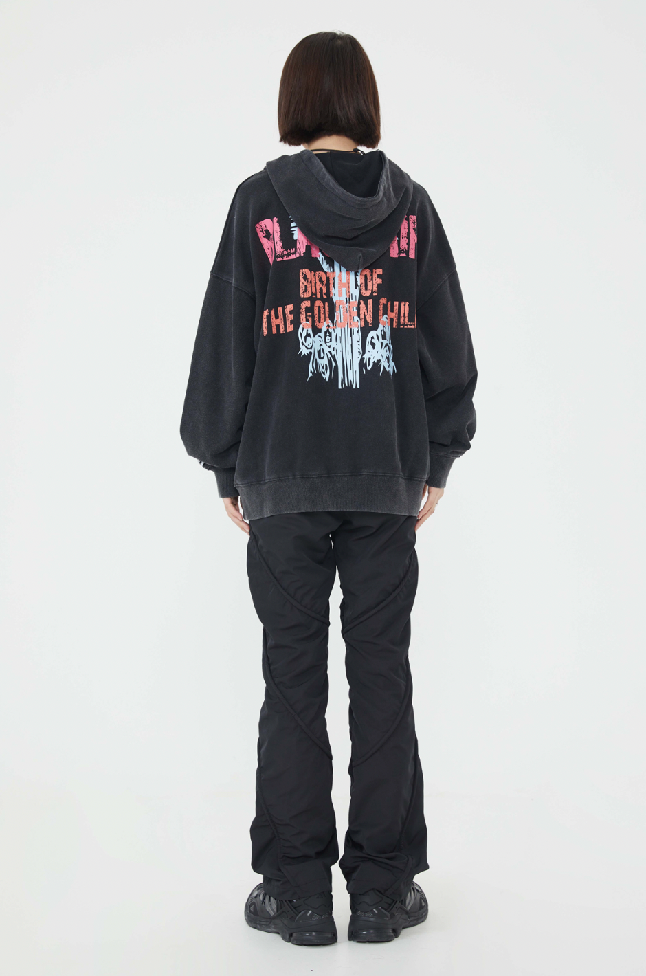 F3F Select Portrait Print Washed Hoodie