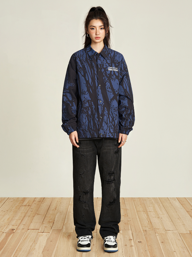 VOTE American Branches Full Print Coach Jacket
