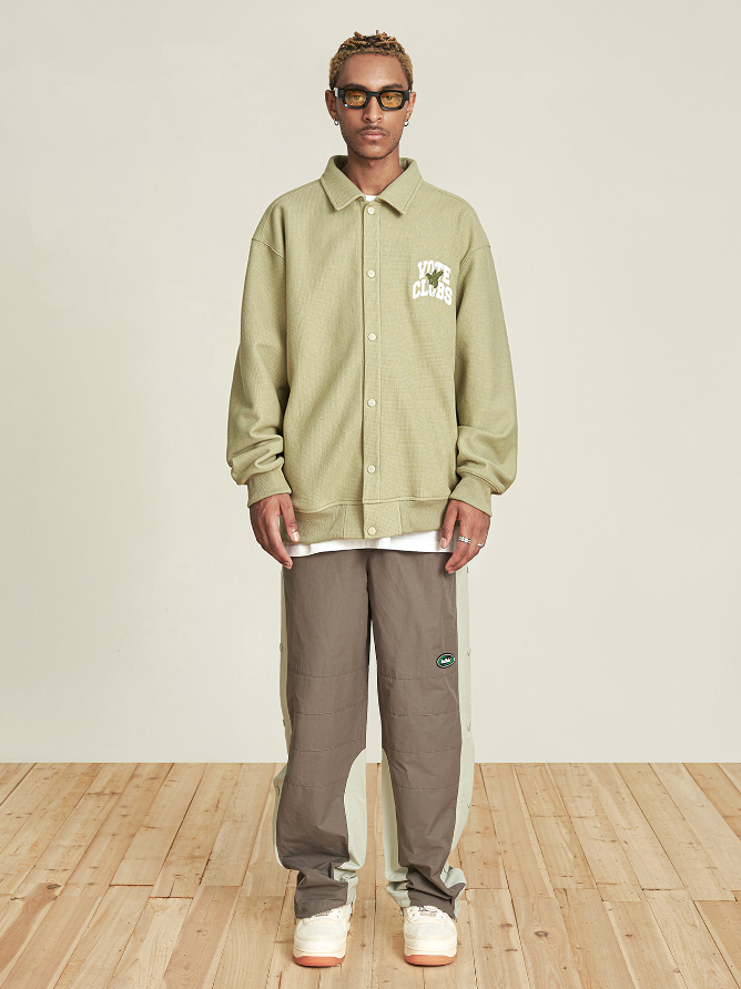 VOTE American School Style Logo Bee Waffle Jacket