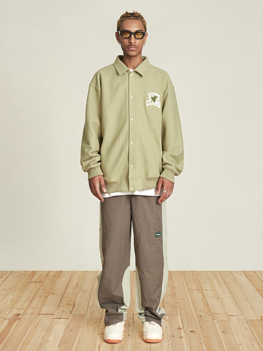 VOTE American School Style Logo Bee Waffle Jacket