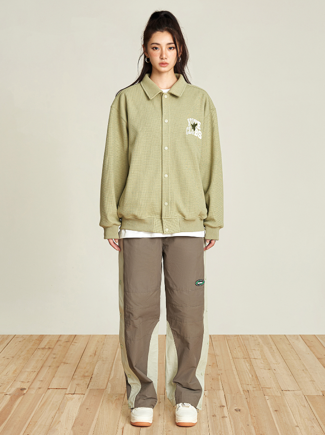 VOTE American School Style Logo Bee Waffle Jacket