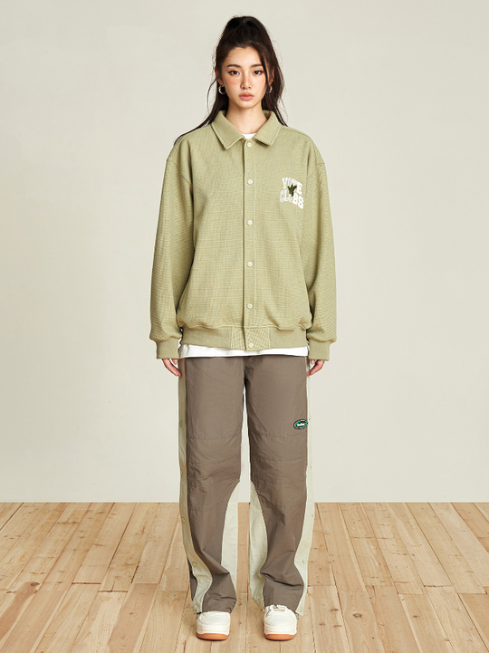 VOTE American School Style Logo Bee Waffle Jacket