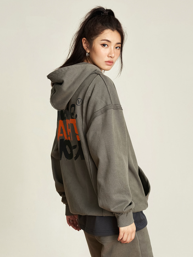 VOTE Hand Painted Graffiti Hoodie