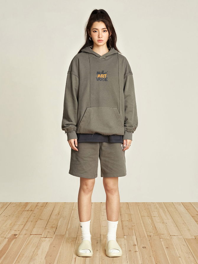 VOTE Hand Painted Graffiti Hoodie