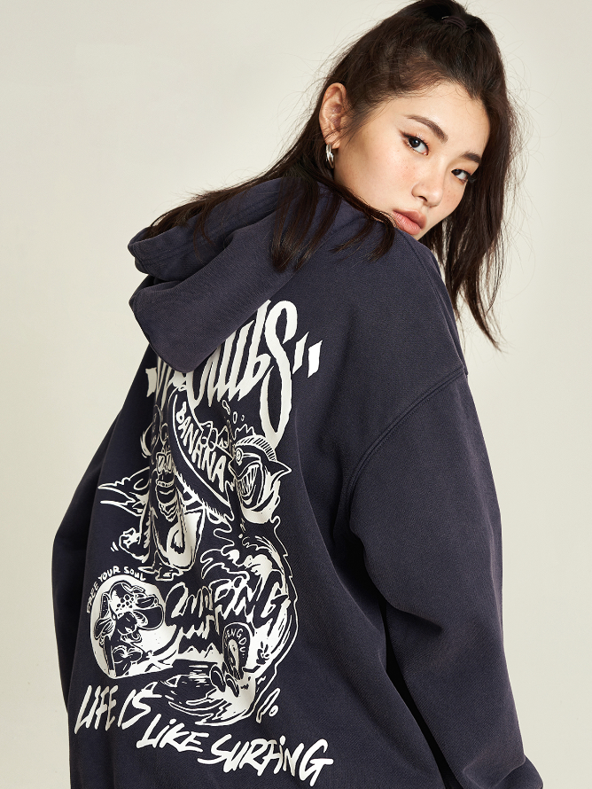 VOTE Original Hand Painted Graffiti Hoodie