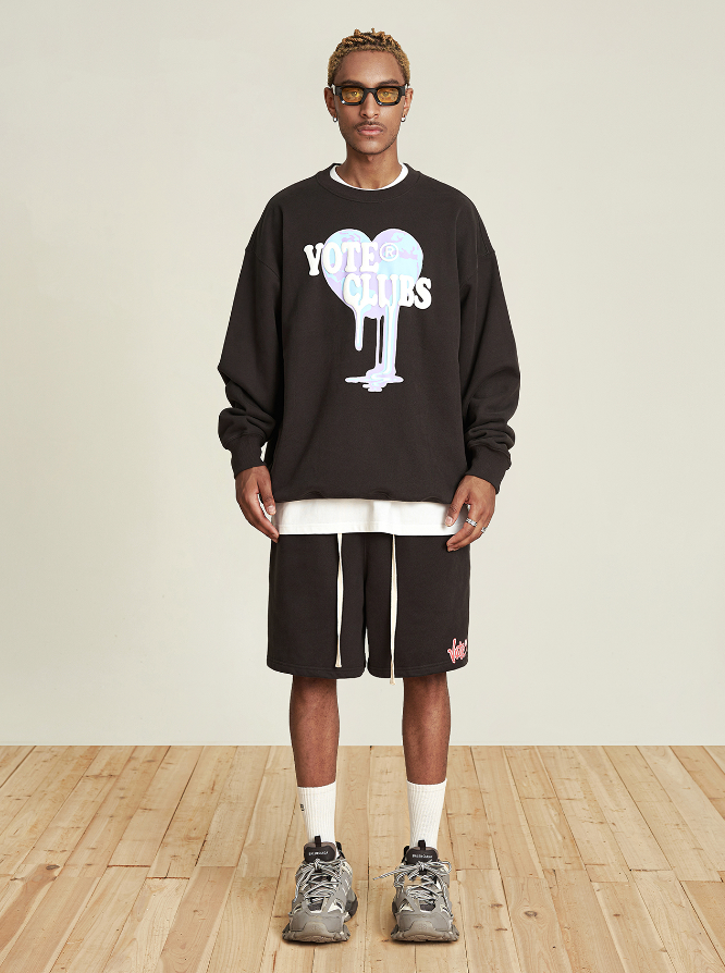 VOTE Foaming Heart Sweatshirt