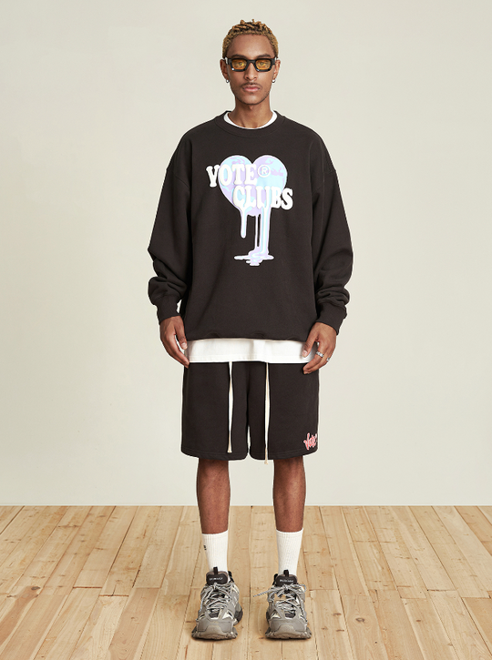 VOTE Foaming Heart Sweatshirt