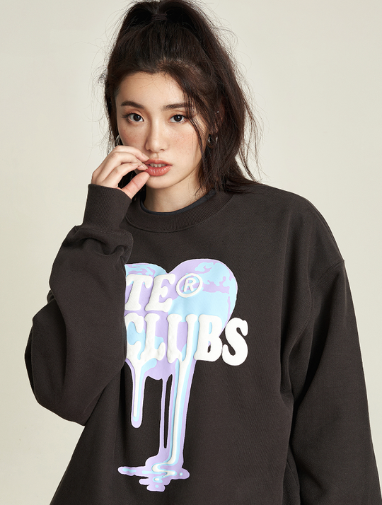 VOTE Foaming Heart Sweatshirt