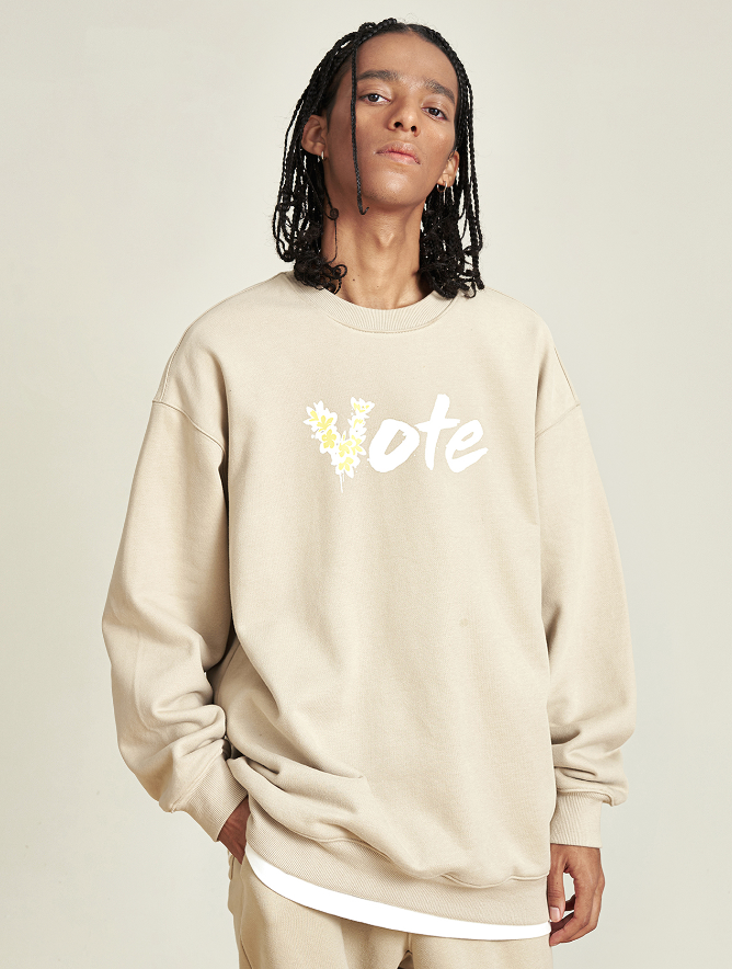 VOTE Basic Hawaiian Flower Sweatshirt
