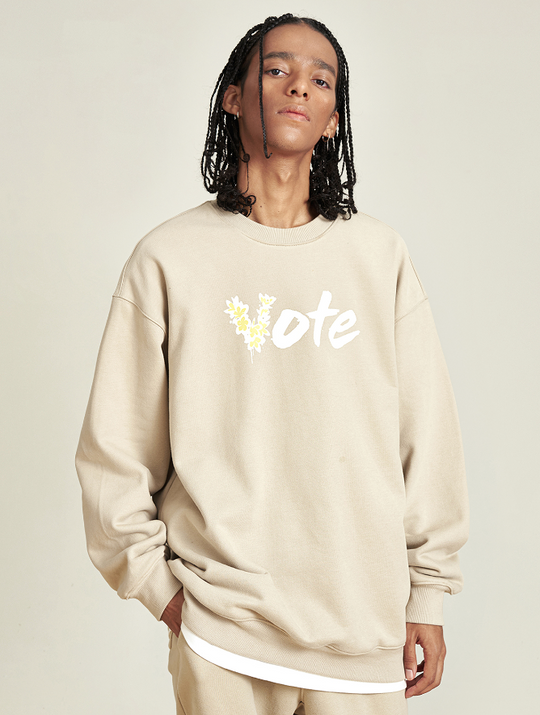 VOTE Basic Hawaiian Flower Sweatshirt