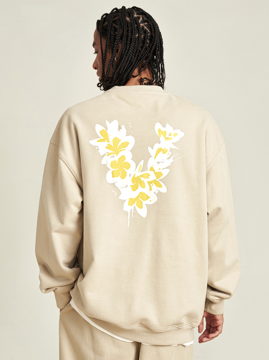 VOTE Basic Hawaiian Flower Sweatshirt