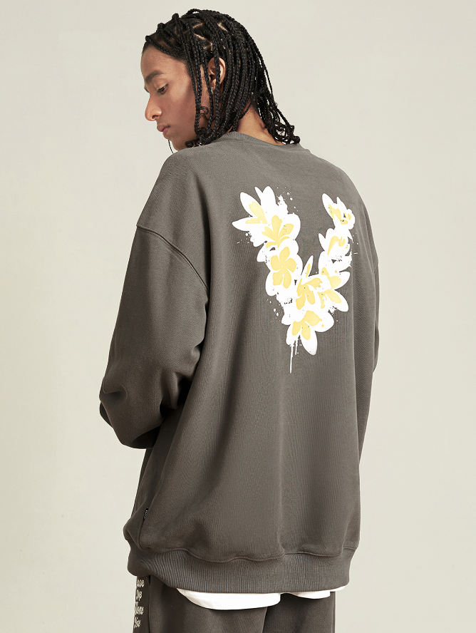 VOTE Basic Hawaiian Flower Sweatshirt