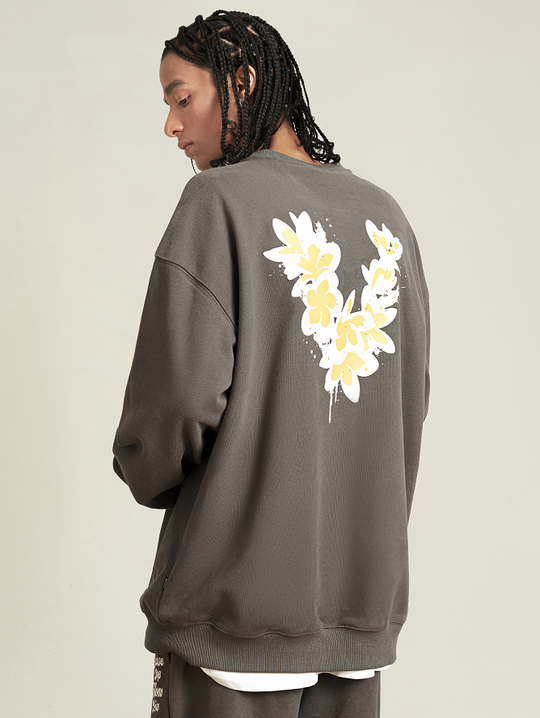VOTE Basic Hawaiian Flower Sweatshirt