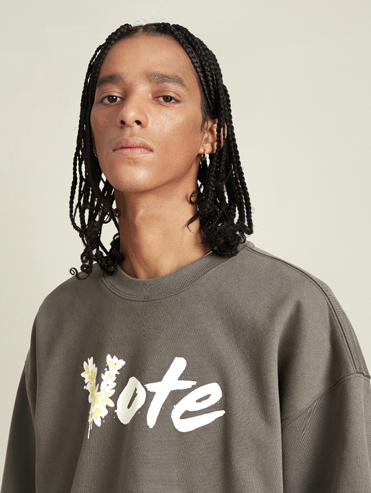 VOTE Basic Hawaiian Flower Sweatshirt