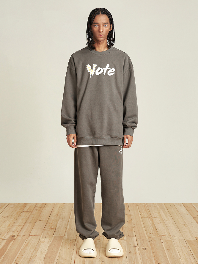 VOTE Basic Hawaiian Flower Sweatshirt