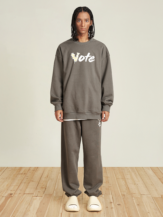 VOTE Basic Hawaiian Flower Sweatshirt