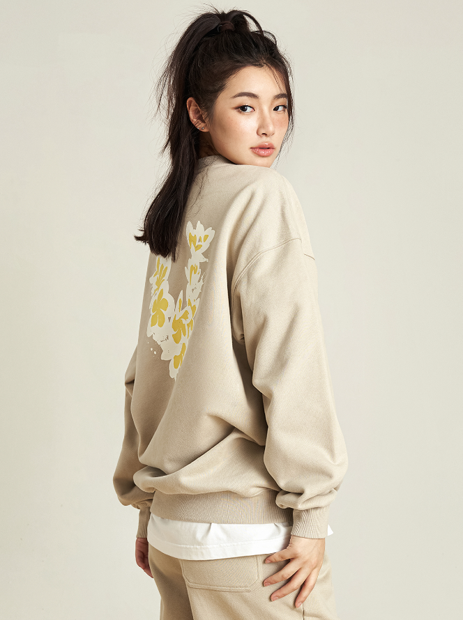 VOTE Basic Hawaiian Flower Sweatshirt