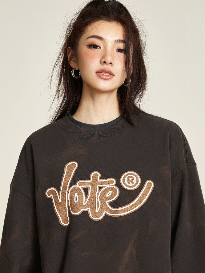 VOTE Basic Washing Sweatshirt