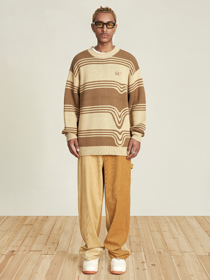 VOTE Classic Striped Knit Sweater