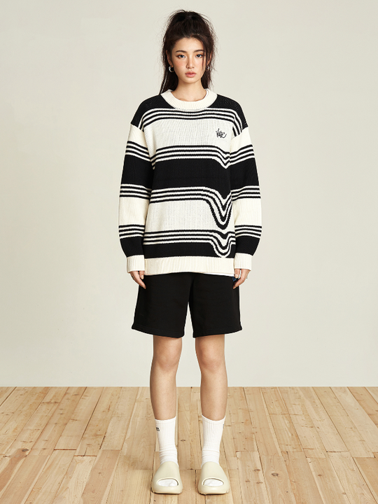 VOTE Classic Striped Knit Sweater