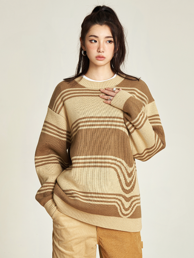 VOTE Classic Striped Knit Sweater