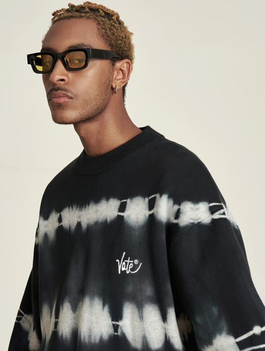 VOTE Tie Dyed Knit Sweater