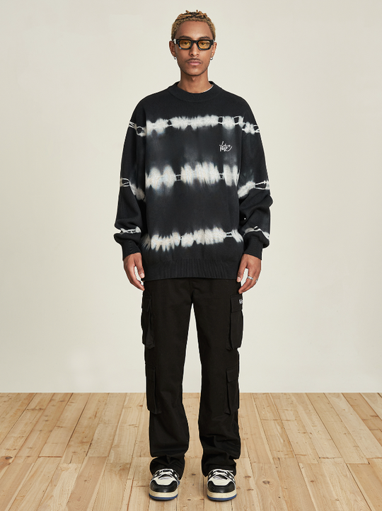 VOTE Tie Dyed Knit Sweater