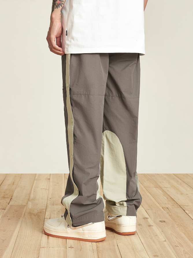 VOTE Contrast Color Breasted Pants